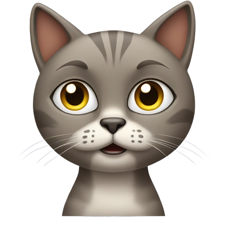 Annoyed cat emoji