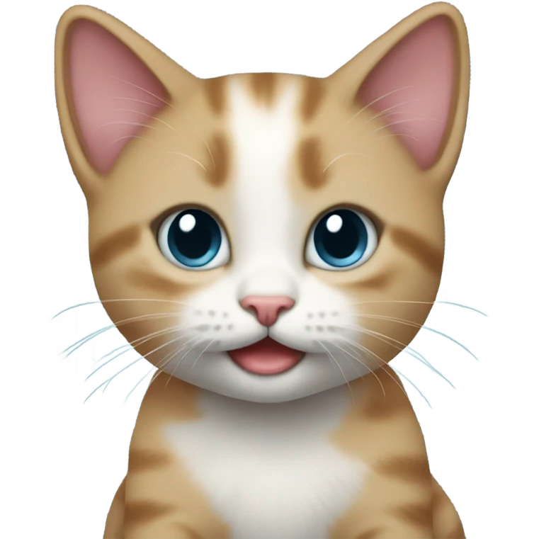 kitten celebrating new years  emoji
