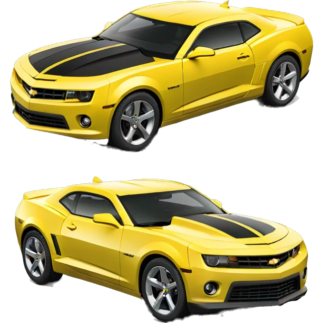 Chevrolet Camaro amarelo  emoji