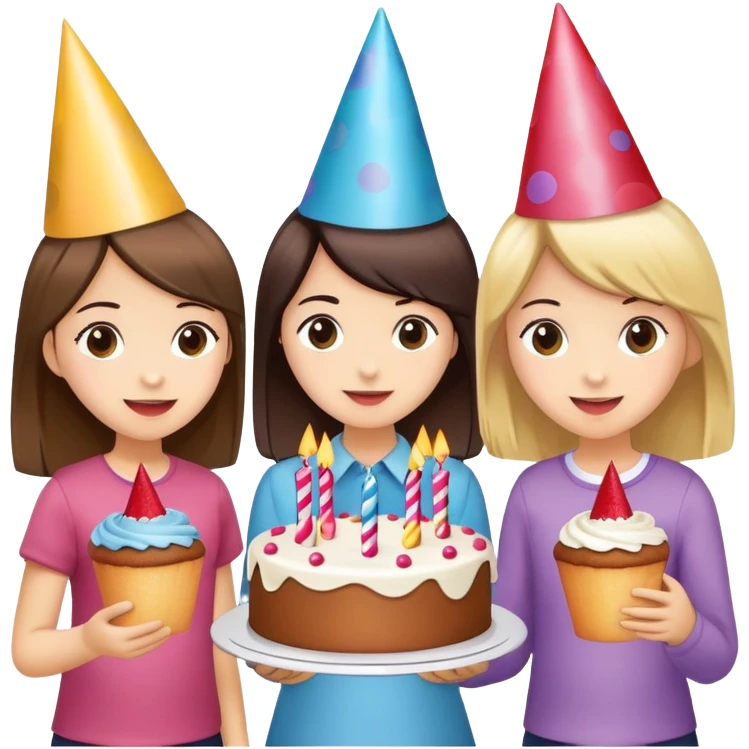 Girls celebrating at Costco emoji