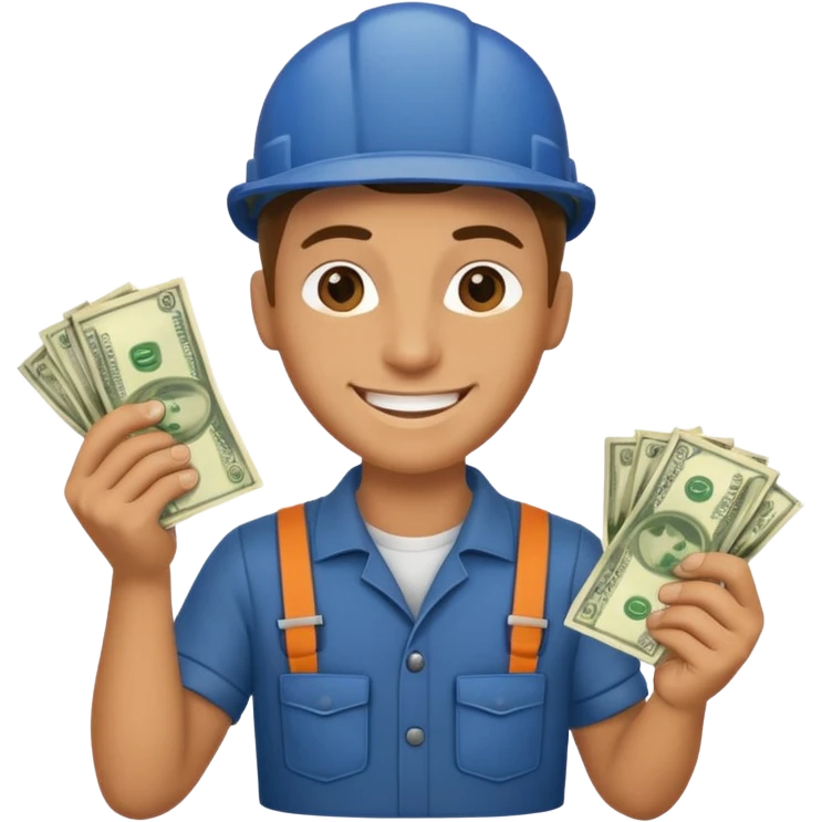 mechanic with money emoji