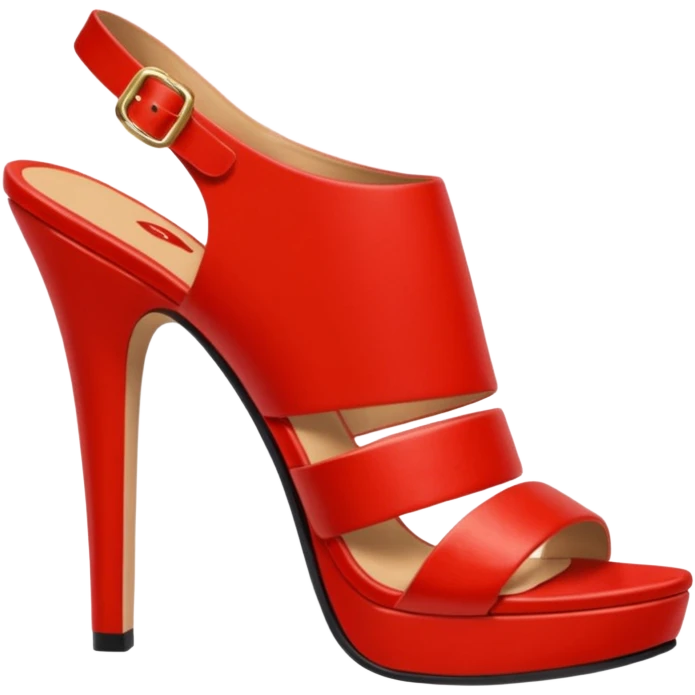 poked out over 2 cm the edge of her high-heeled sandals. emoji