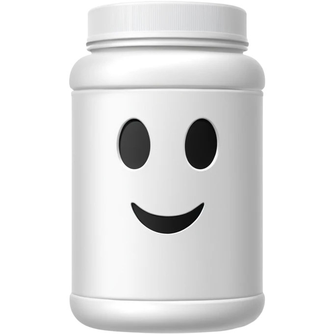 ghost brand protein powder bottle emoji