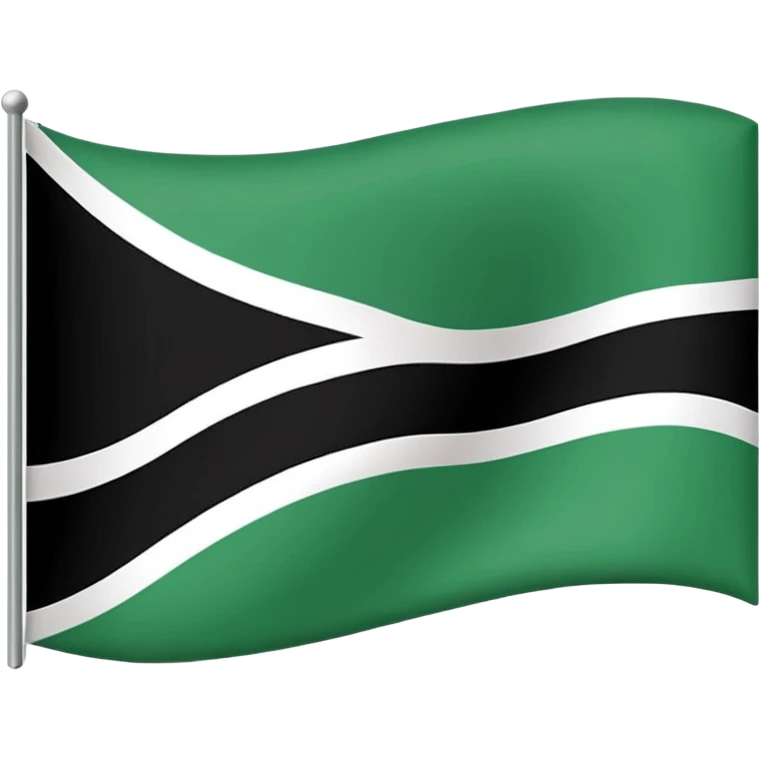 Make the flag of the Ural Republic, white, green, black emoji