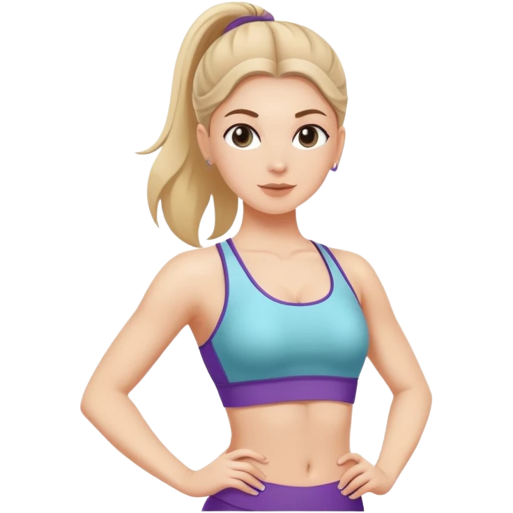 a summer Pilates theme with a white girl vibe emoji