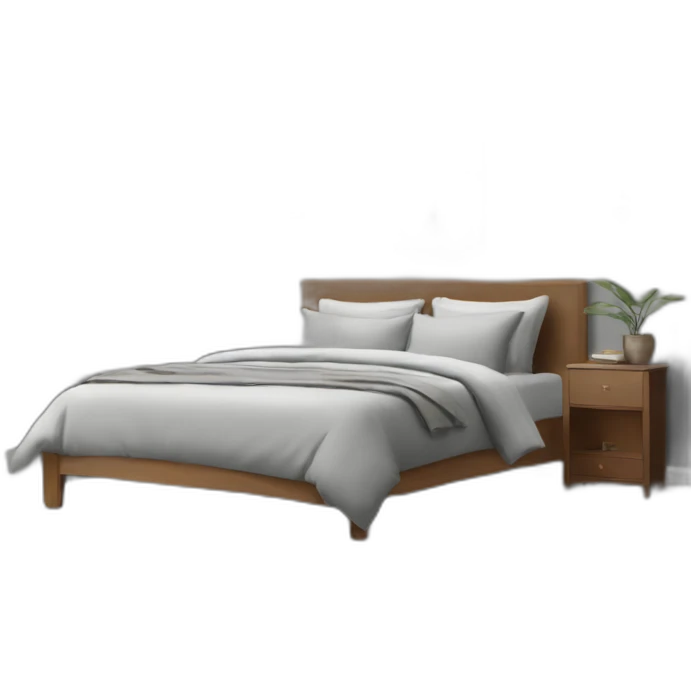 japandi-bed-room-with-grey-backdrop emoji