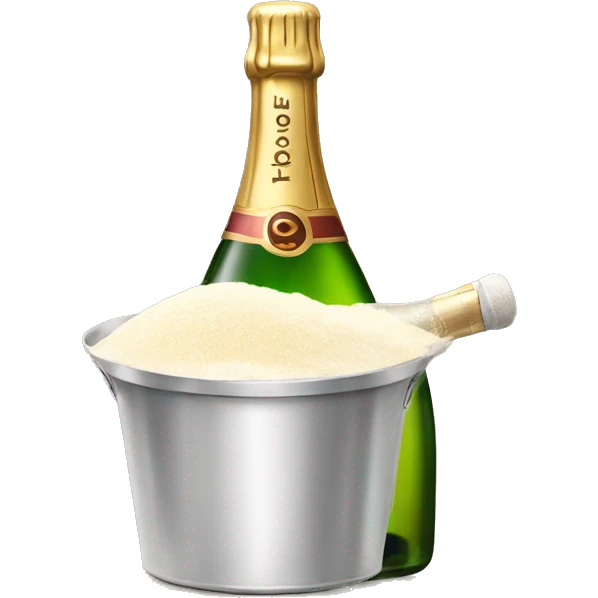 Champagne and flour oils emoji