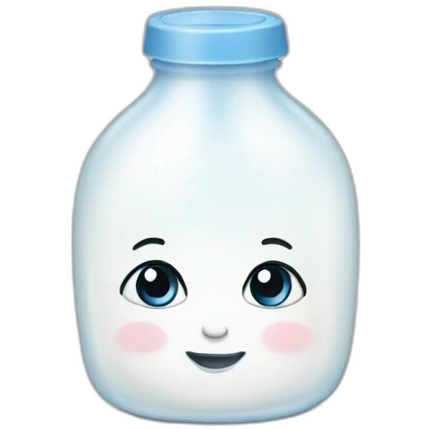 baby with milk emoji