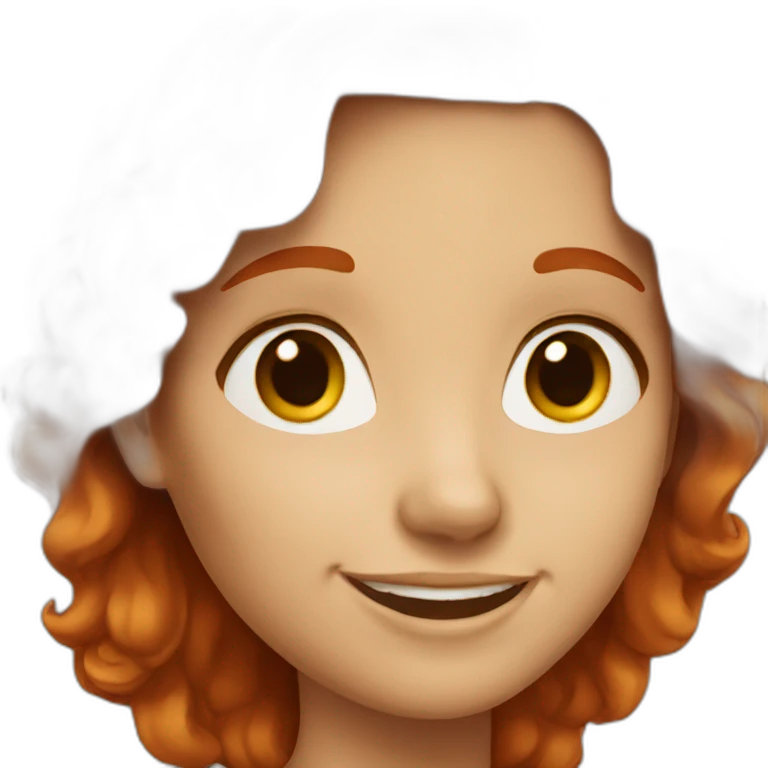 smiling redhead woman emoji