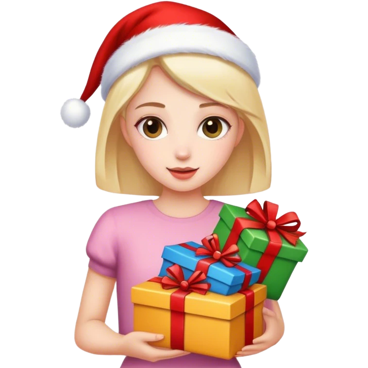 Girl with gifts emoji