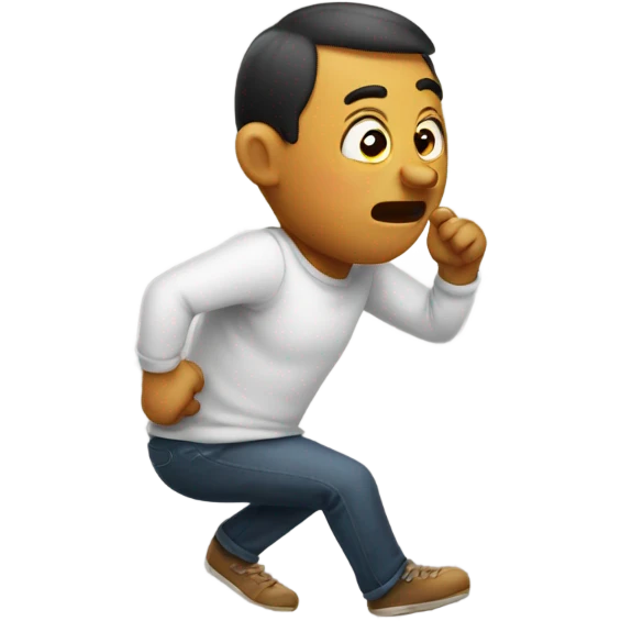 Guy farting  emoji
