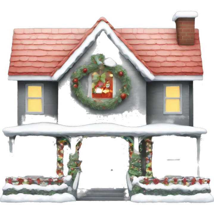 Christmas house emoji