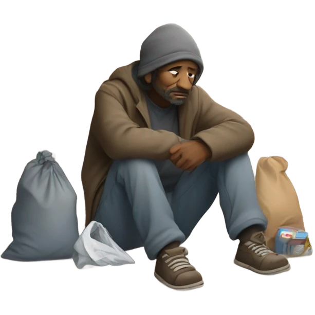 Homeless emoji
