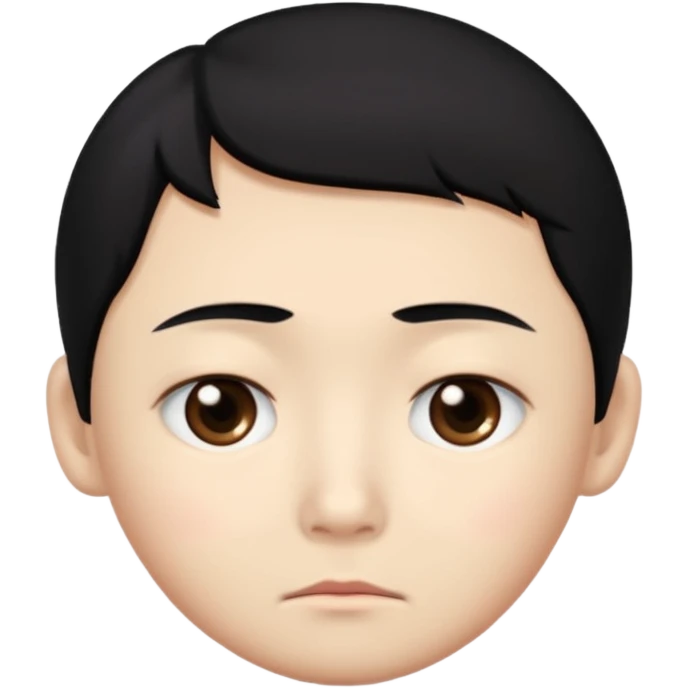 Sad narrow-eyed Chinese emoji