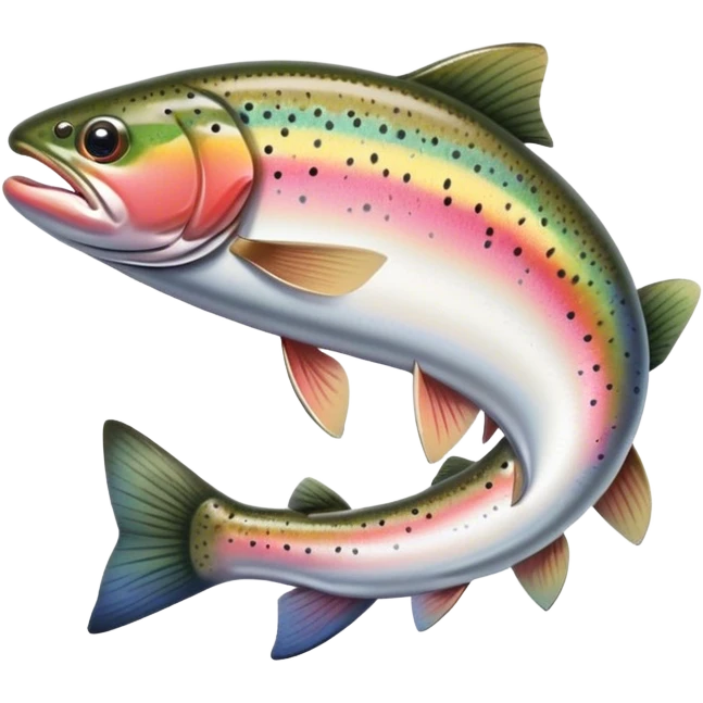 Rainbow ..trout ..fishing ..for ..rainbow ..trout emoji