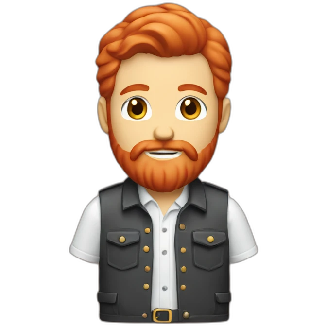 red head beard men with a shirt figma emoji