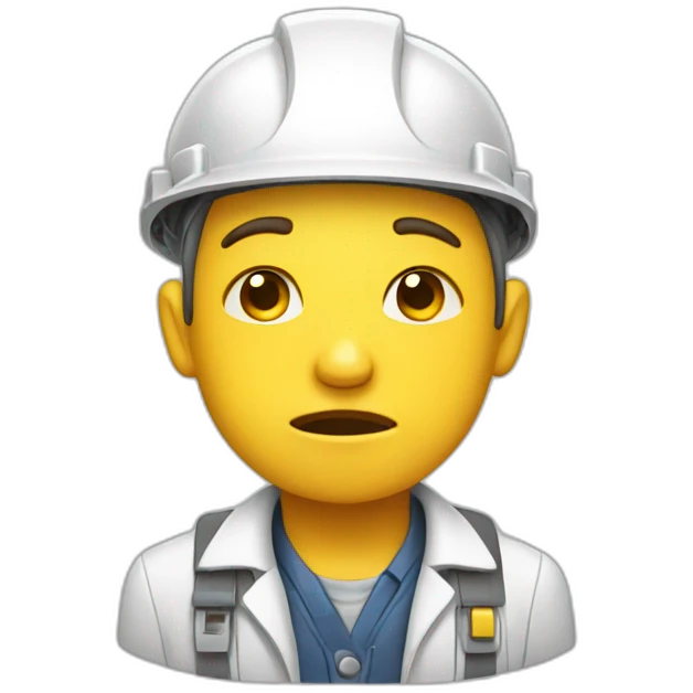 Crying Electrical engineer emoji
