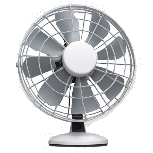 The white electric fans  emoji