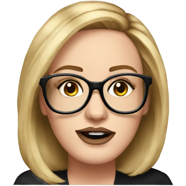 Adele with glasses hyper realistic  emoji
