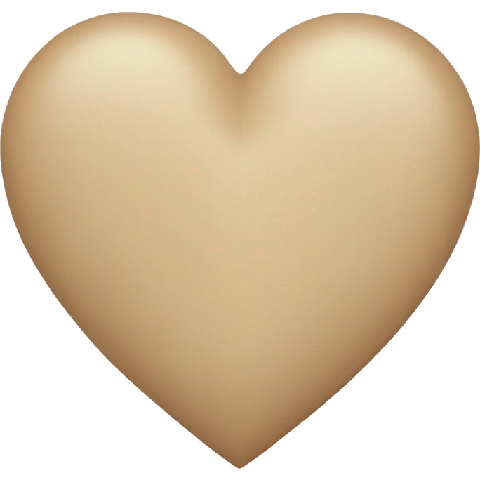 Beige heart  emoji