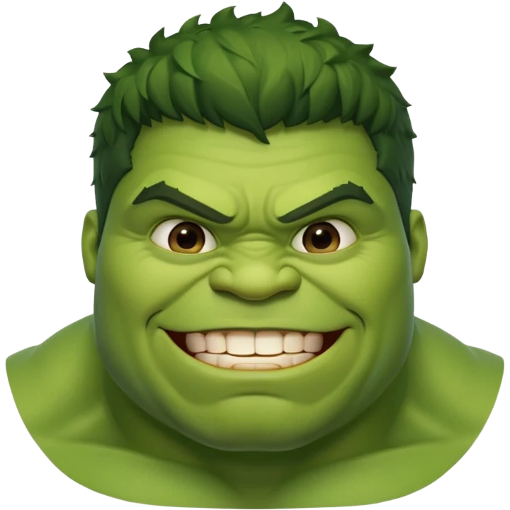 Fat funny Hulk emoji