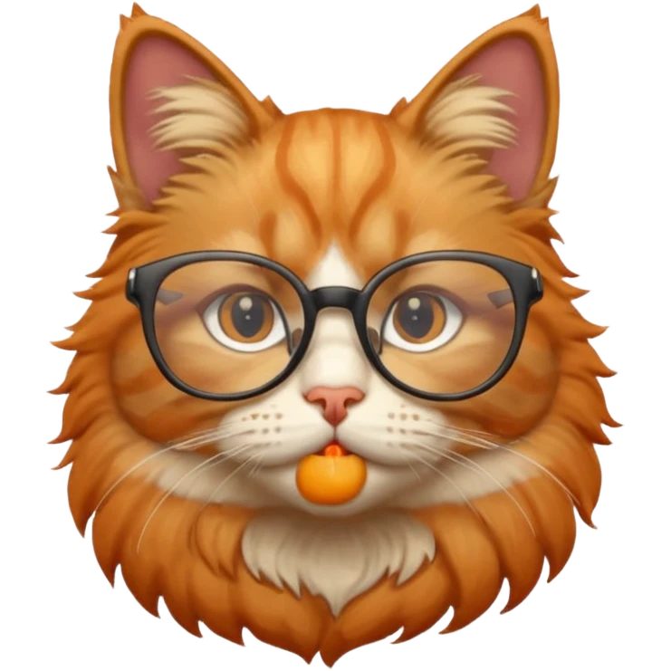 Gato com óculos emoji