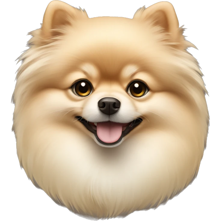cream color pomeranian emoji