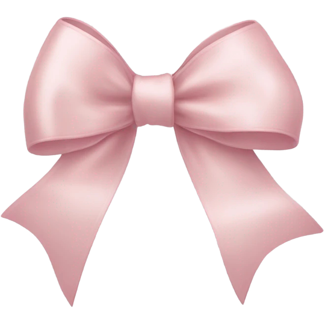 light pink ribbon bow emoji
