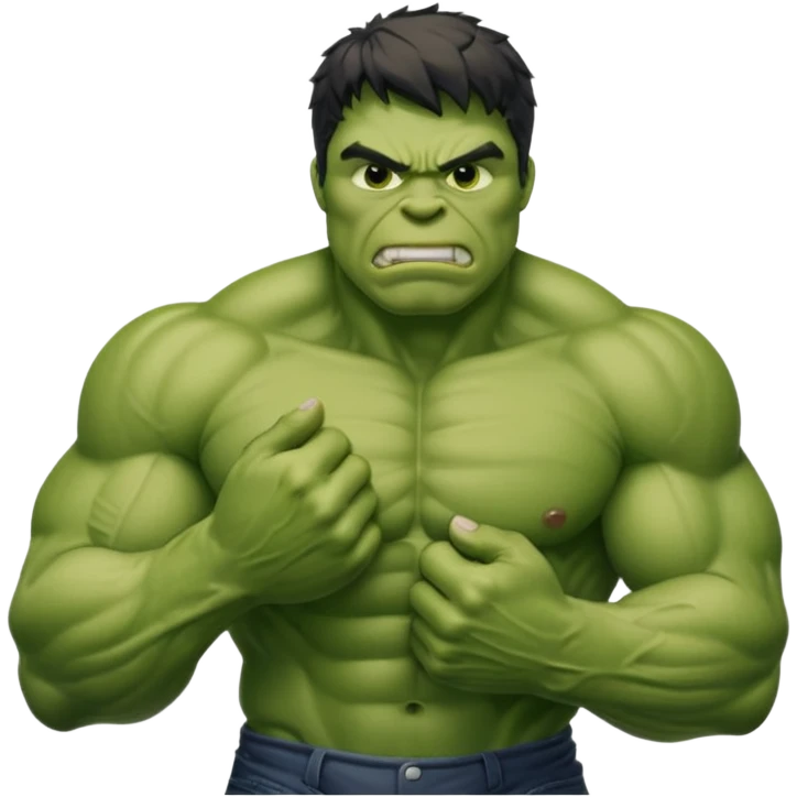 hulk stroking his penis emoji