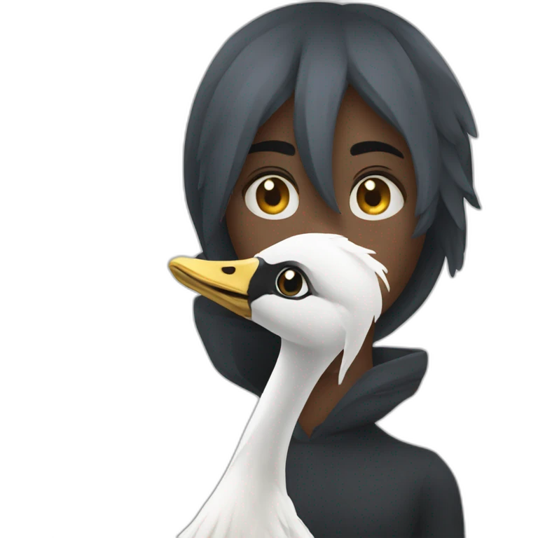 Cisne negro emoji