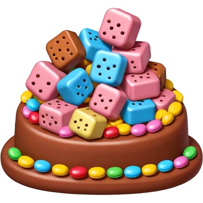 candy land  surreal SPAM sweets landscape emoji