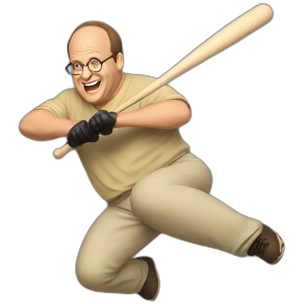 george costanza swinging bat emoji