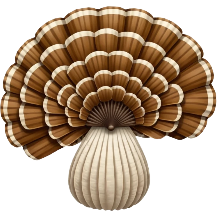 turkey tail mushroom emoji
