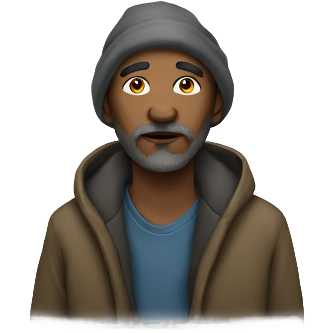 Homeless man emoji