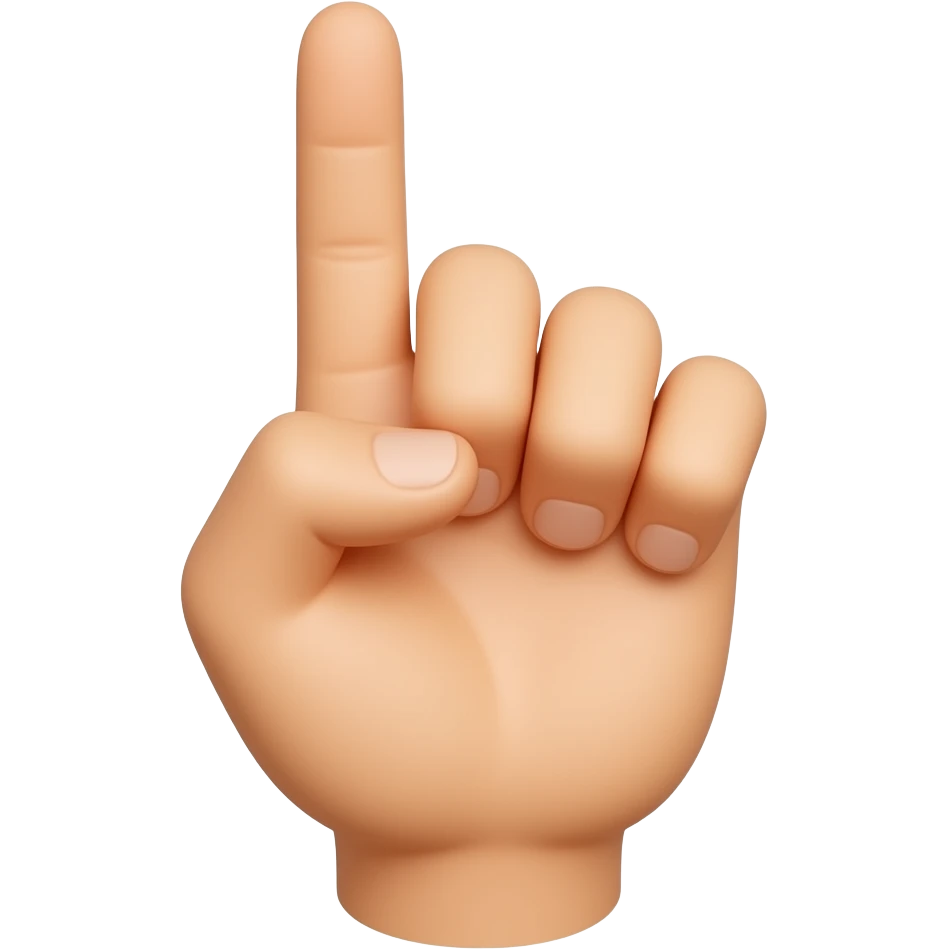 Sans les doigts emoji