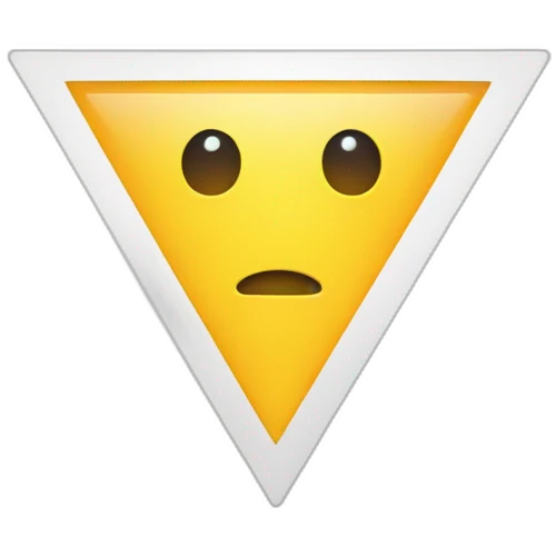 Triangle  rond emoji