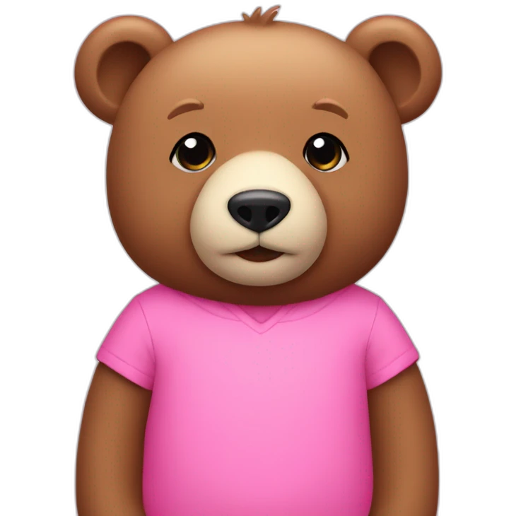 Carey Bear pink emoji