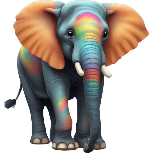 colorful elephant emoji