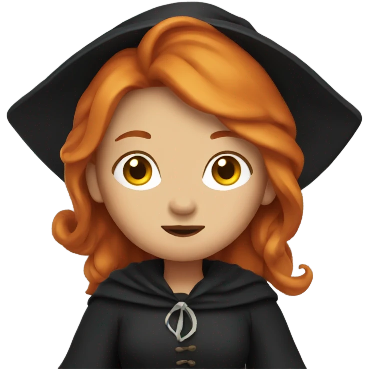 Witch with ginger hair emoji
