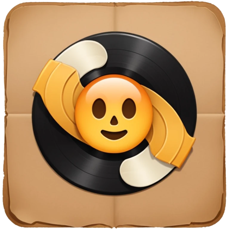 On the inky black vinyl, a warm brown paper label announced its soul: Side A's promise on one half, Side B's secret on the other.. emoji