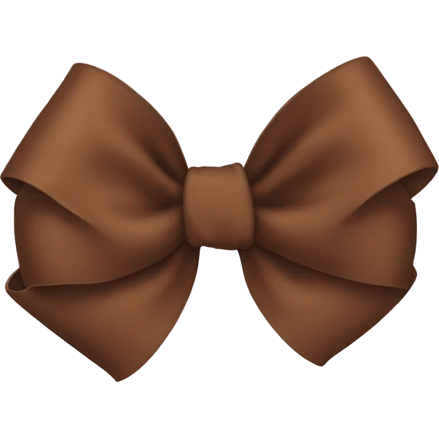 brown bow emoji