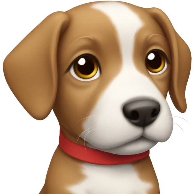 Christmas puppy emoji