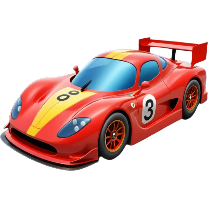 race car with track emoji