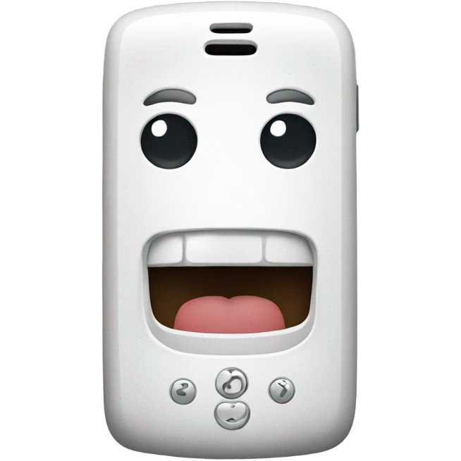 white phone emoji