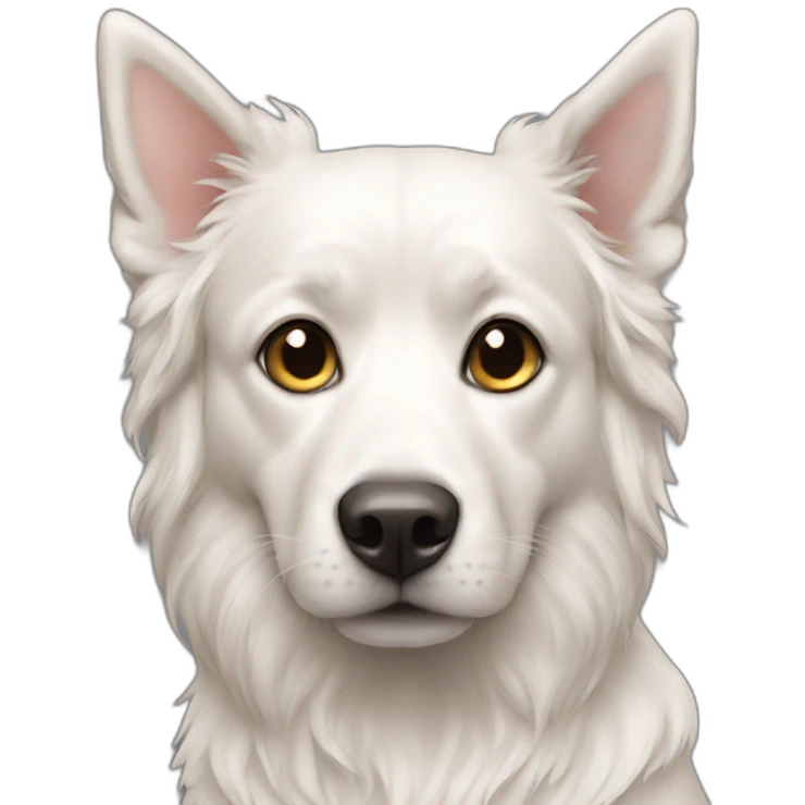 Chien sur un chat emoji