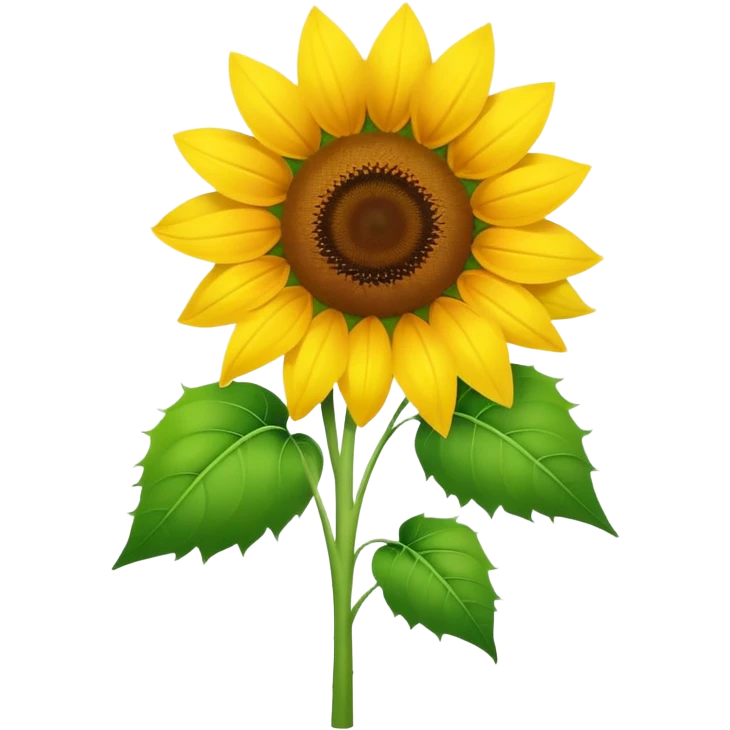 Sunflower and sunflower good morning  emoji
