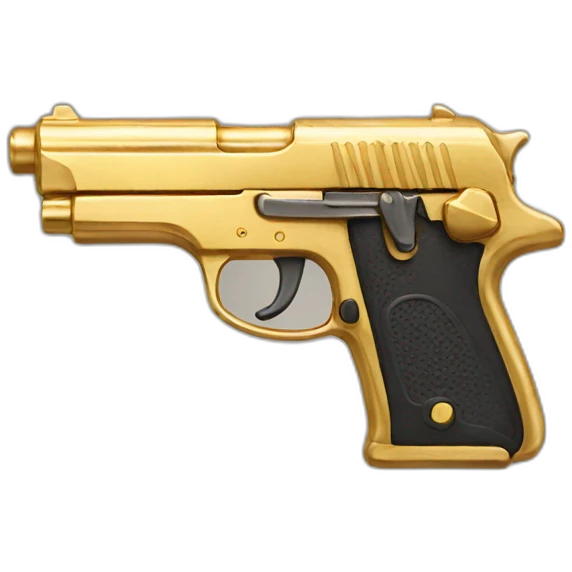 Gold Gun emoji