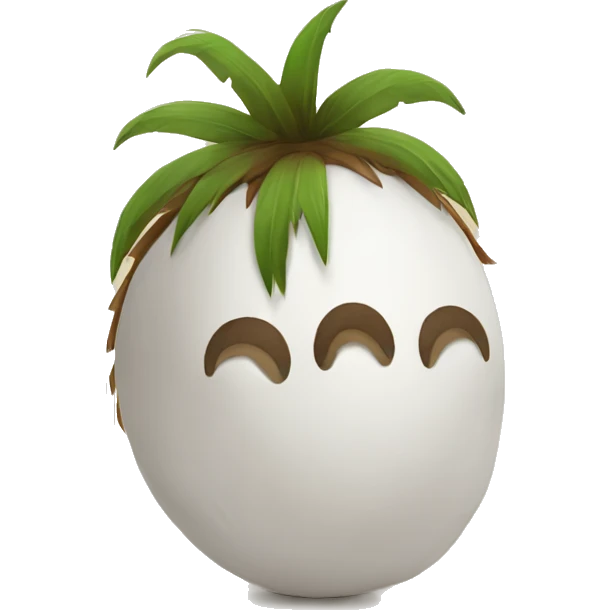 cute little coconut emoji