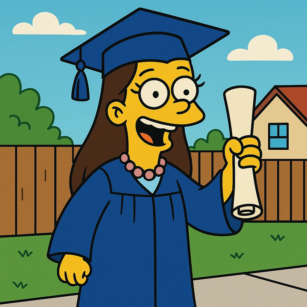 Graduate from high school – to finish and receive a diploma from high school.
She hopes to graduate from high school next year. emoji