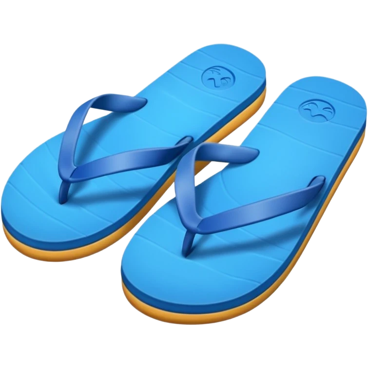 Beach slippers  emoji